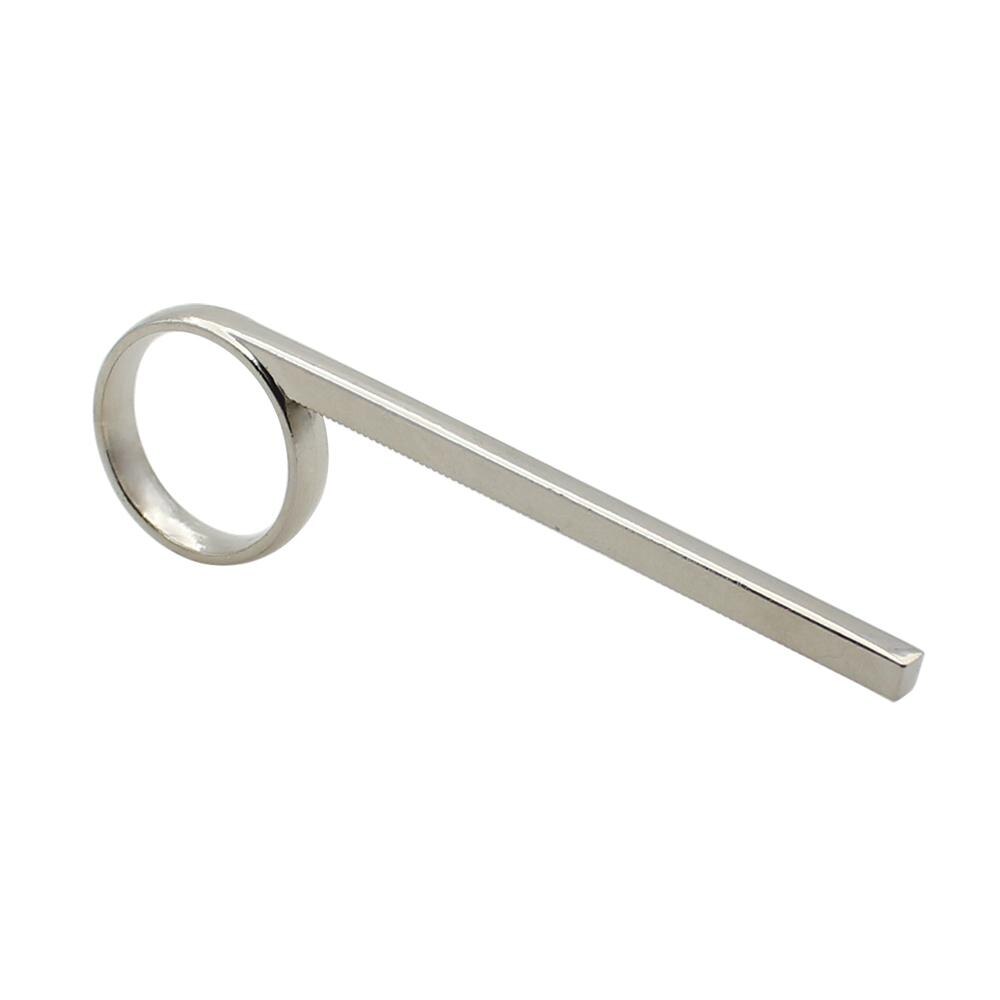 Ashata Glissière De Trompette Trompette Valve Slide Métal Doigt Anneau Trompette Accessoire De