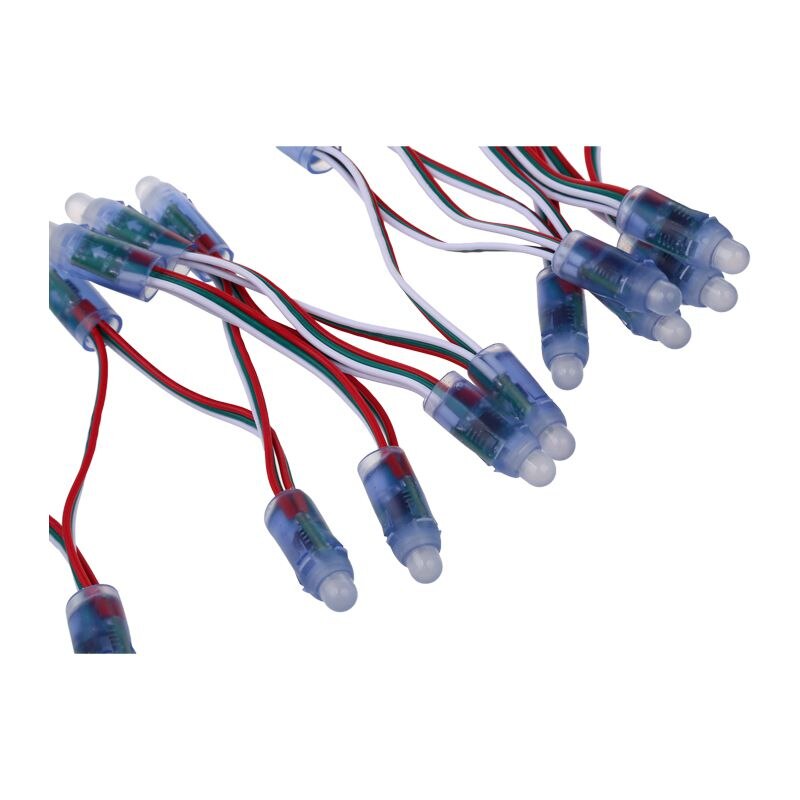 50 x 12mm led modul rgb  ws2811 digital pixel adresserbar led strip vandtæt 5v