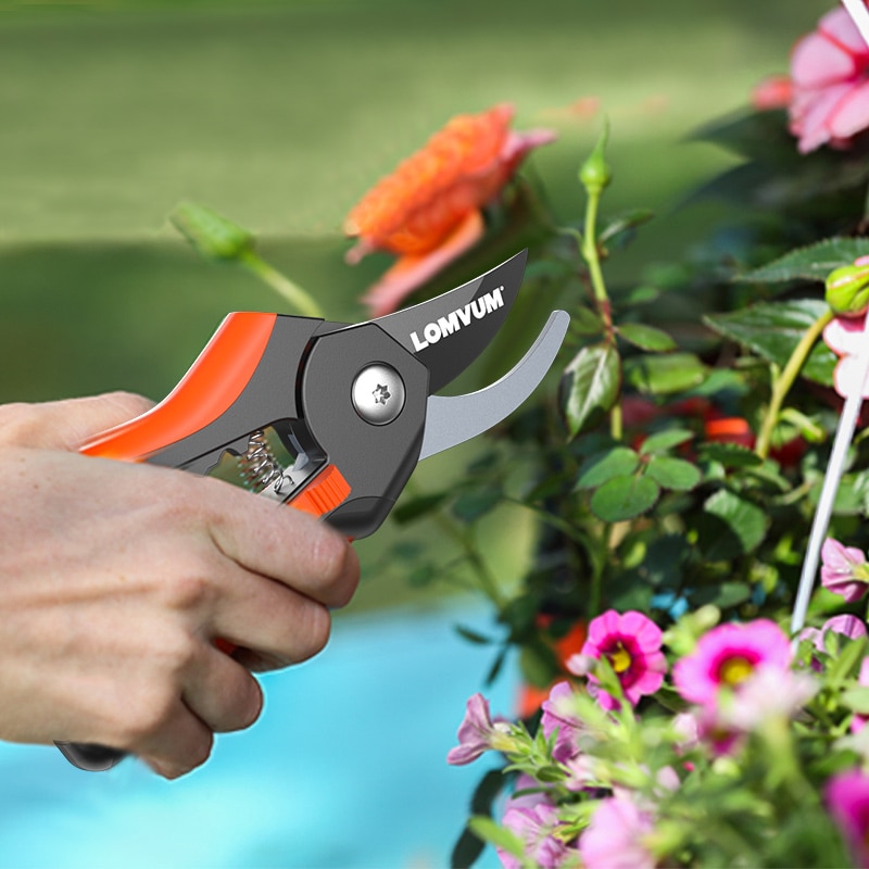 Tijeras de podar LOMVUM, herramientas de jardinería, podadoras de ramas afiladas, tijeras de jardín, podadoras de ramas afiladas, protección de mano duradera