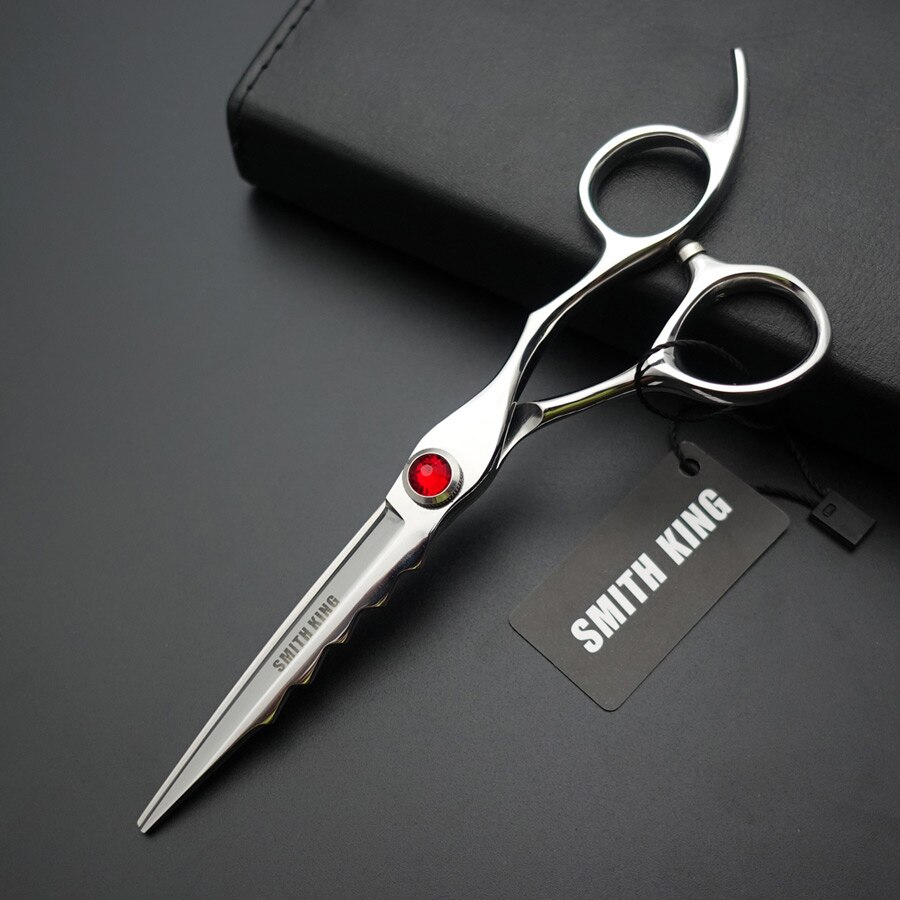 SMITH KING Hair dressing scissors/Shears,6 inch Cutting scissors Barber shears+kits /case: Red screw
