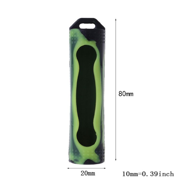A0NB Silicone Sleeve Cover Case For 18650 Battery Protective Bag Pouch Battery Storage Box