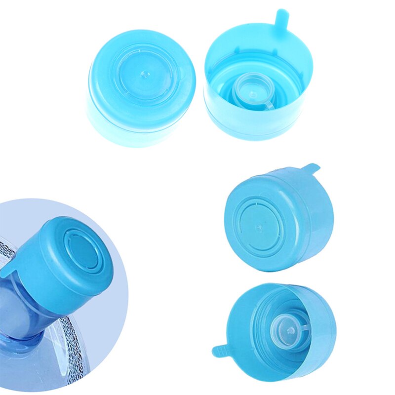 5 stuks 3/5 gallons anti-pel doppen waterfles klikdeksels lekvrije herbruikbare vervangende waterflesdoppen