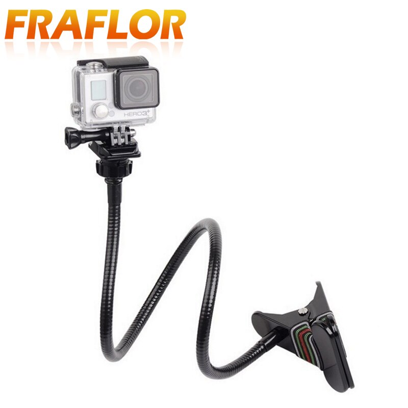 Adjustable Magic Clamp Mount with 70cm Gooseneck Extension Flexible Jaws Clip Mount for Go pro Hero SJCAM Xiaomi Yi 4K Accessori