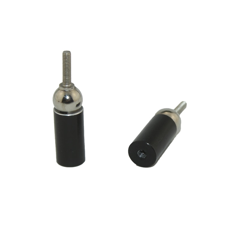 KD310 3d printer connection Steel ball Black epoxy Aluminum rod end with thread hole permanent universal magnetic ball joint