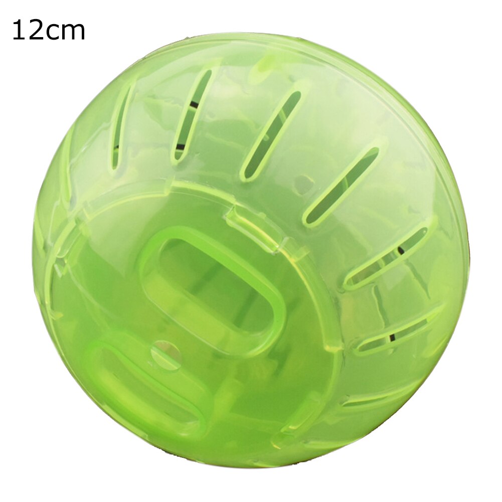 Plastic Outdoor Sport Bal Grounder Rat Kleine Huisdier Knaagdieren Muizen Jogging Bal Speelgoed Hamster Gerbil Rat Oefening Ballen Spelen Speelgoed: Green-12cm