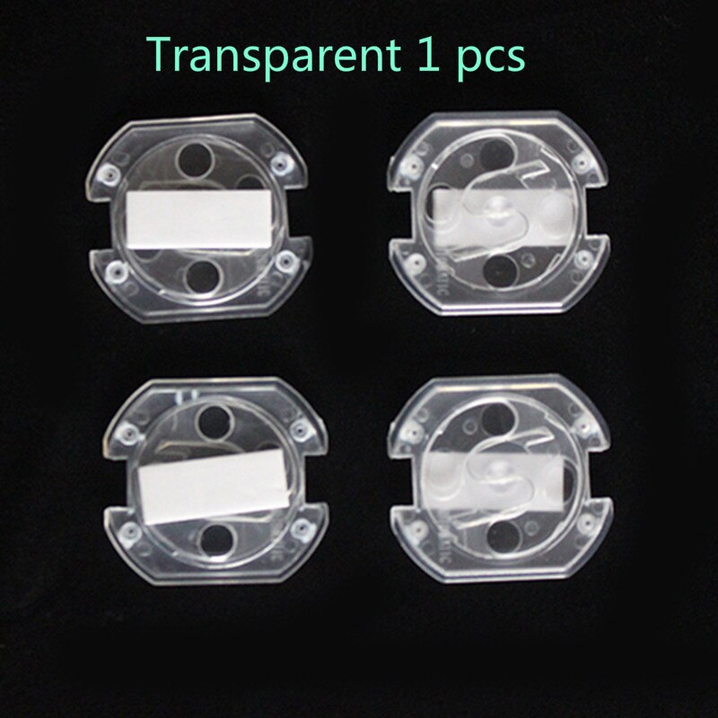 1/5pcs Child Baby Safety Anti-shock Socket Cover Protector Is Equipped With A Special Opening Key To Activate The Socket: Transparent1pcs