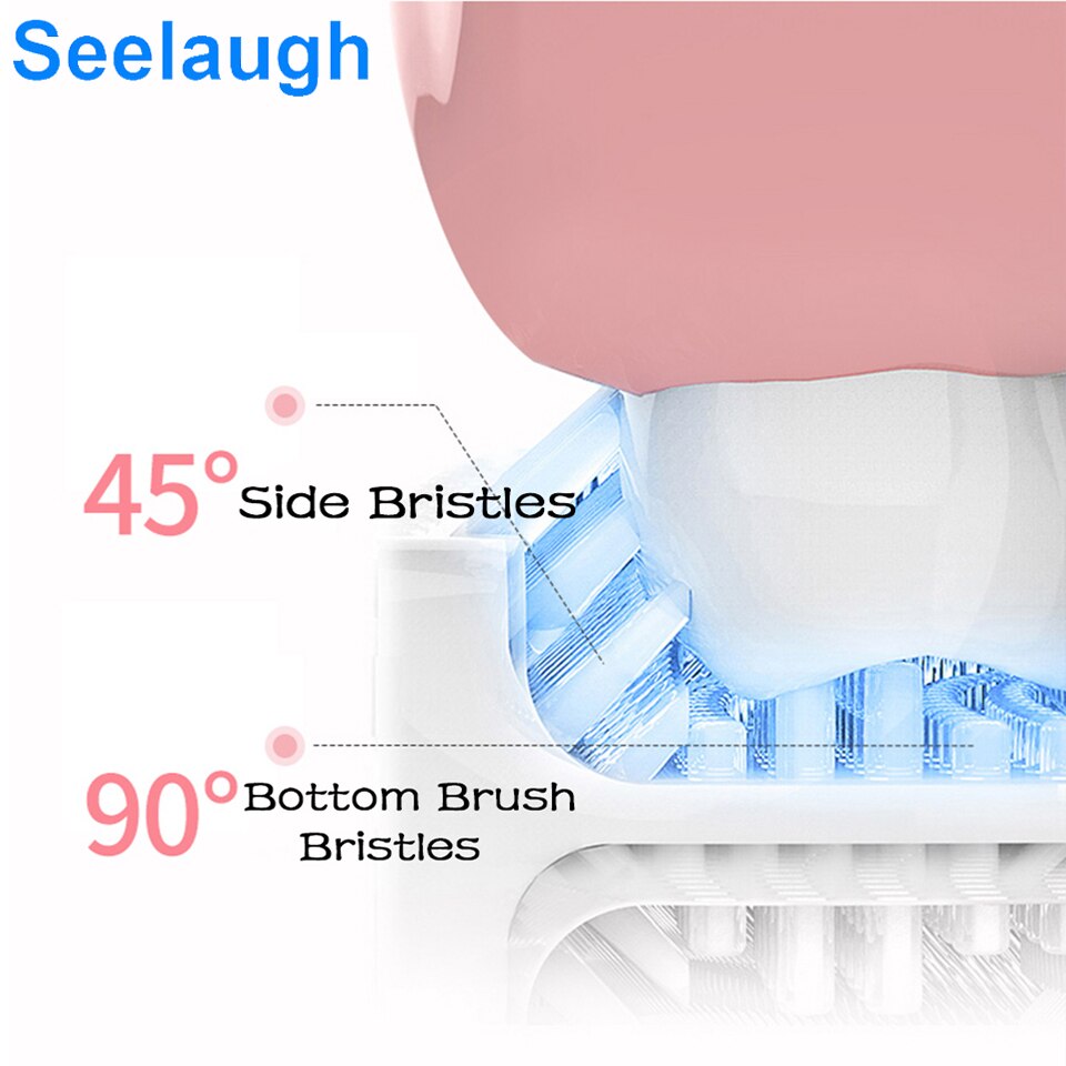 360 Graden U Type Siliconen Tandenborstel Head Blauw Licht Desinfectie IPX7 Waterdichte Kinderen Intelligente Elektrische Tandenborstel