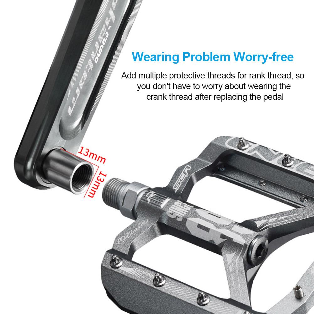 Stahl Titan MTB Fahrrad Pedal Verlängerung Fahrrad Pedal Abstandshalter Berg Straße Fahrrad Pedal Adapter Abstandshalter Kurbel Verlängerung Werkzeug