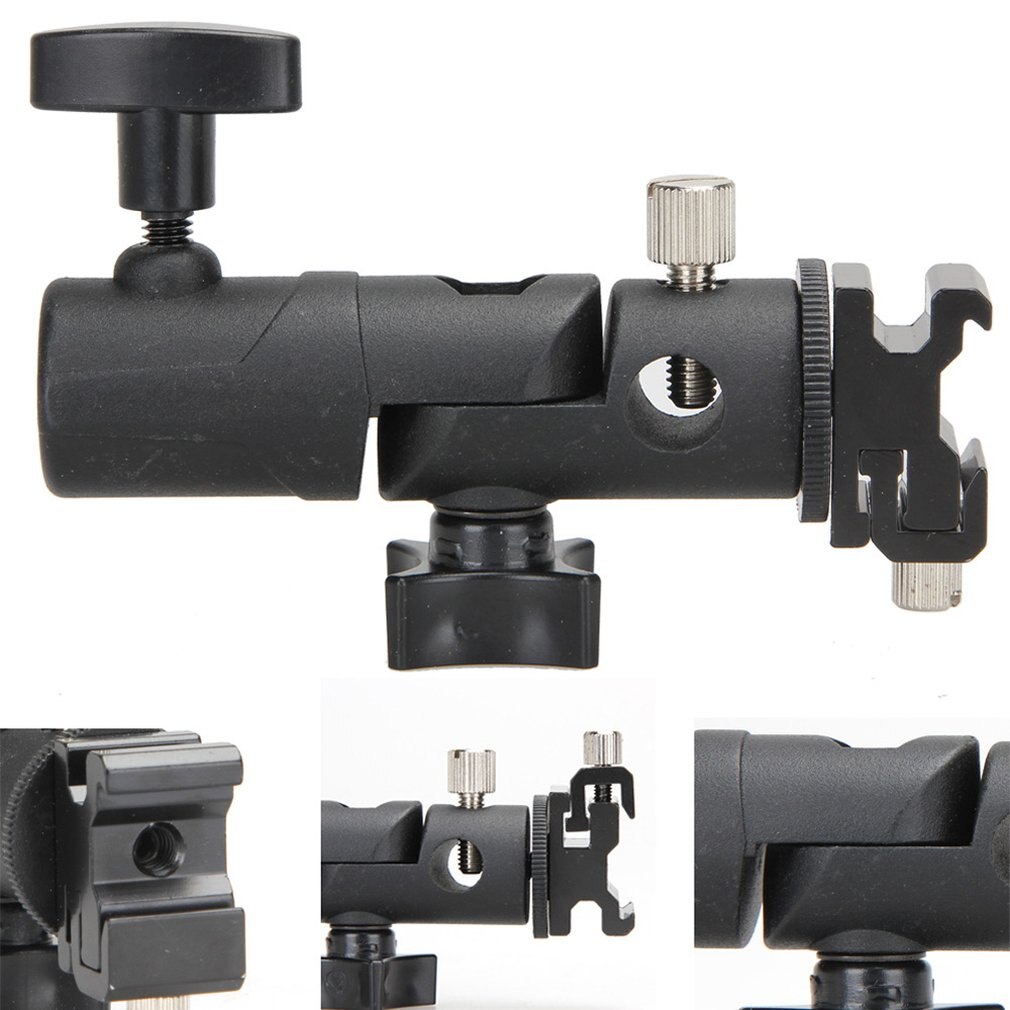 E bilden Universal- Metall-Halterung Stehen Heißer Schuh Speedlite Regenschirm Halfter Regenschirm montieren Adapter für Foto Studio ACEHE