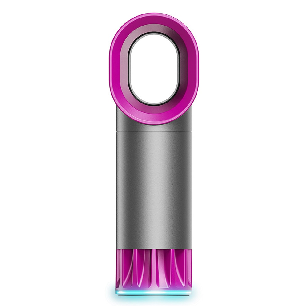 Mini fläkt fläkt handhållen bladlös fläkt luftkylare usb laddningsbar med led ljus display bärbar kylfläkt för utomhusbruk: G273749a
