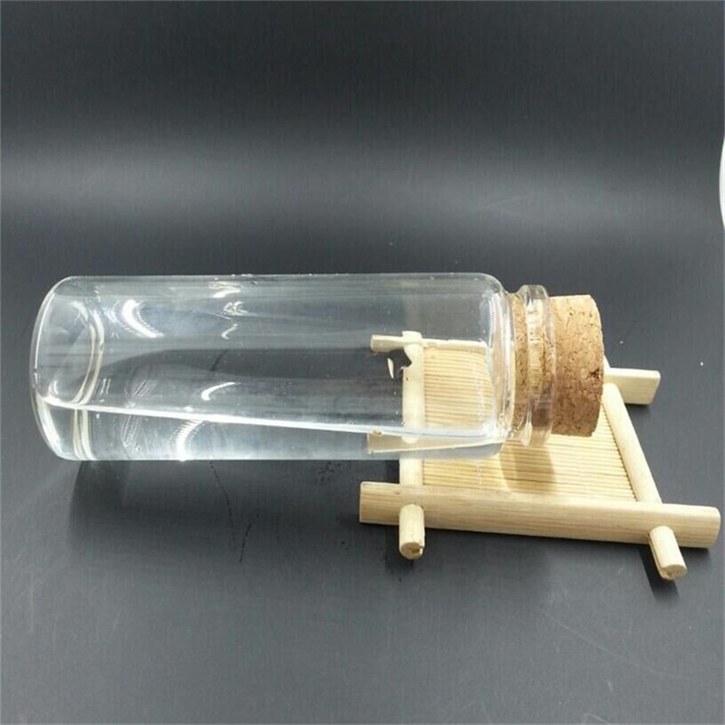 Glasflaskor med kork hantverk flaskor burkar bröllop 50ml 80ml 100ml 150ml tomma burkar behållare flaskor 24 st