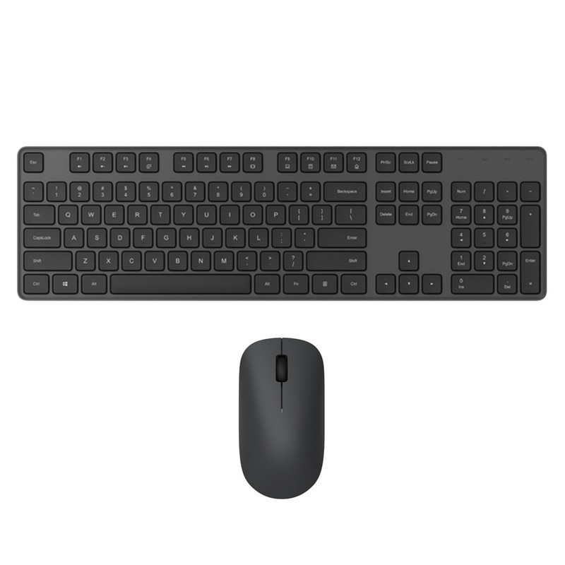 Xiaomi näppäimistö hiiri setti  rf 2.4 ghz langaton toimistonäppäimistö 104 näppäintä windows pc yhteensopiva usb peli näppäimistö venäjä pasta