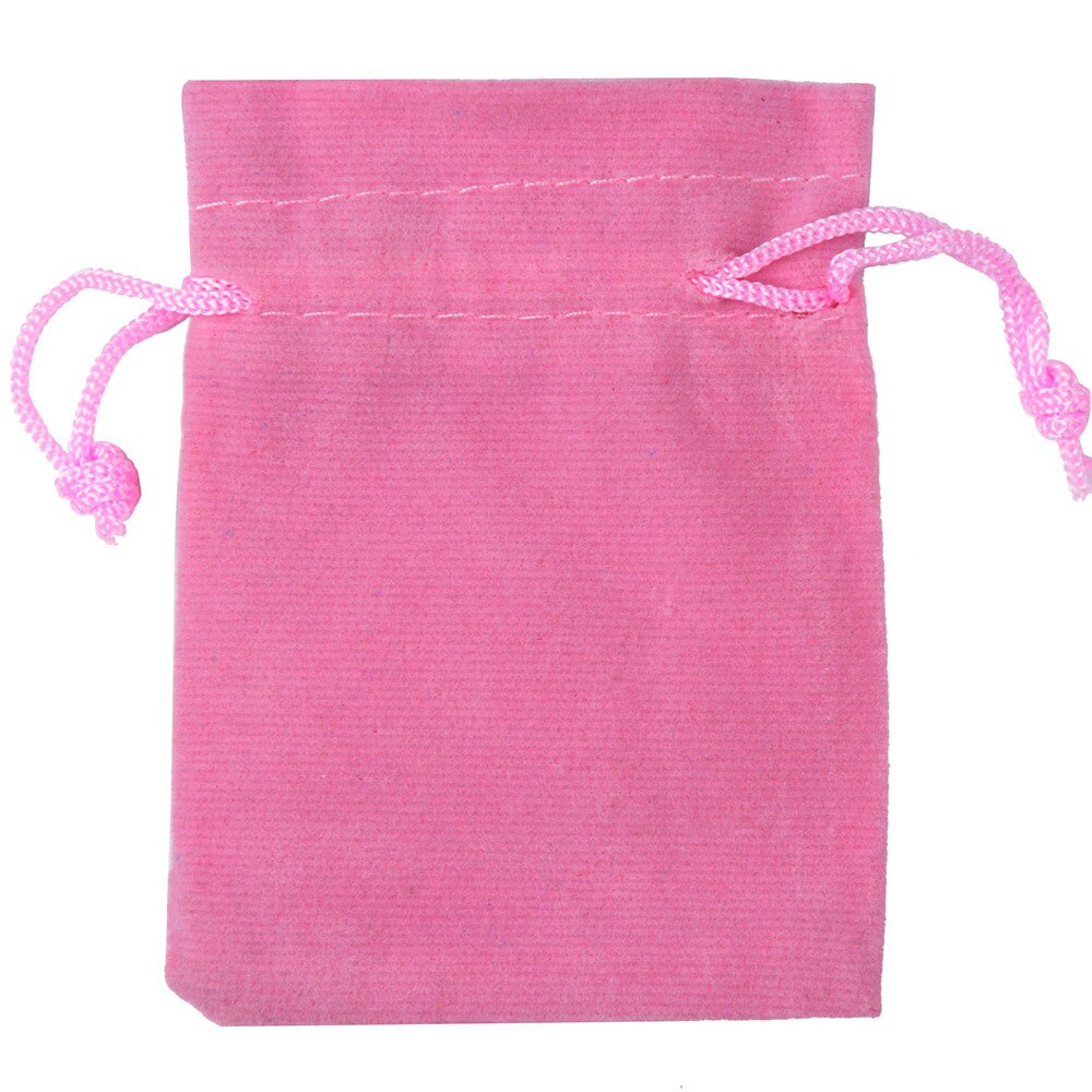 25pcs/bag 9x12cm Jewelry Packaging Velvet Bag Wedding Bags & Pouches: pink