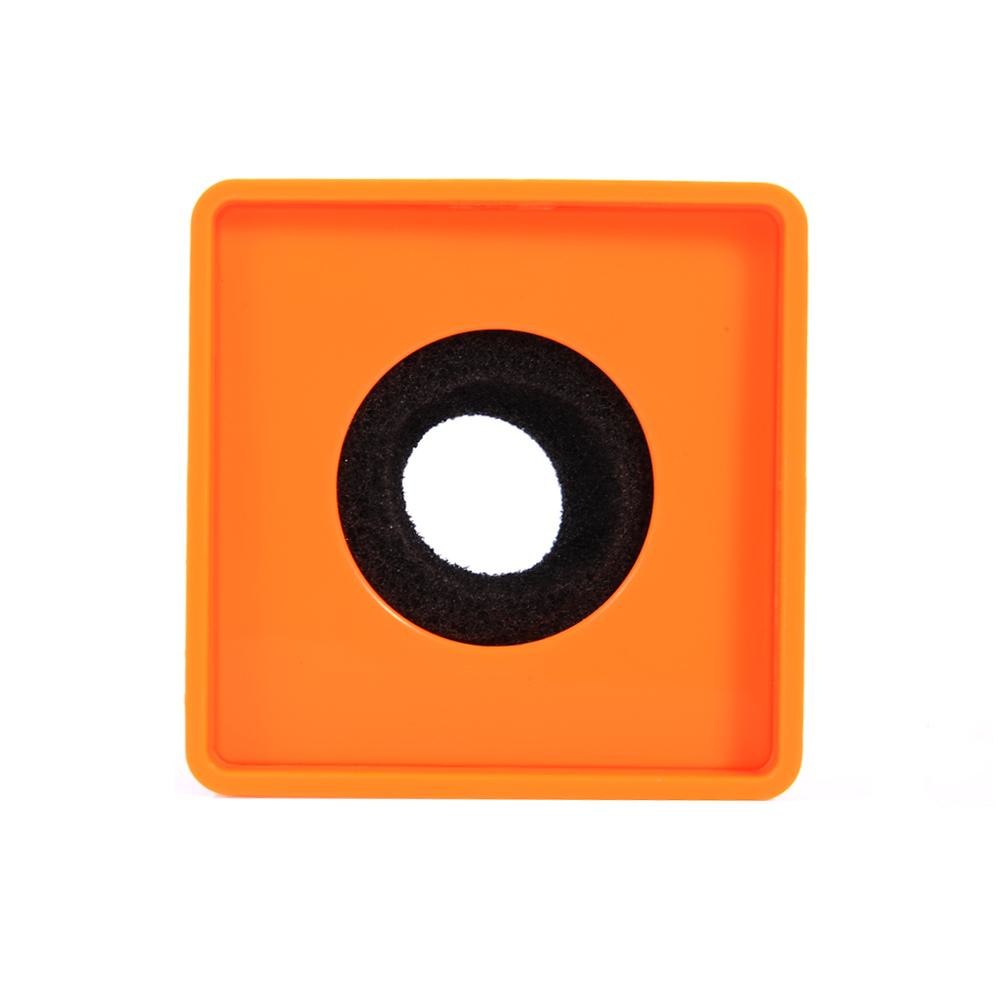 40mm Hole TV Crew Interview Microphone Square Cube Shaped Logo Flag Station ABS Material
