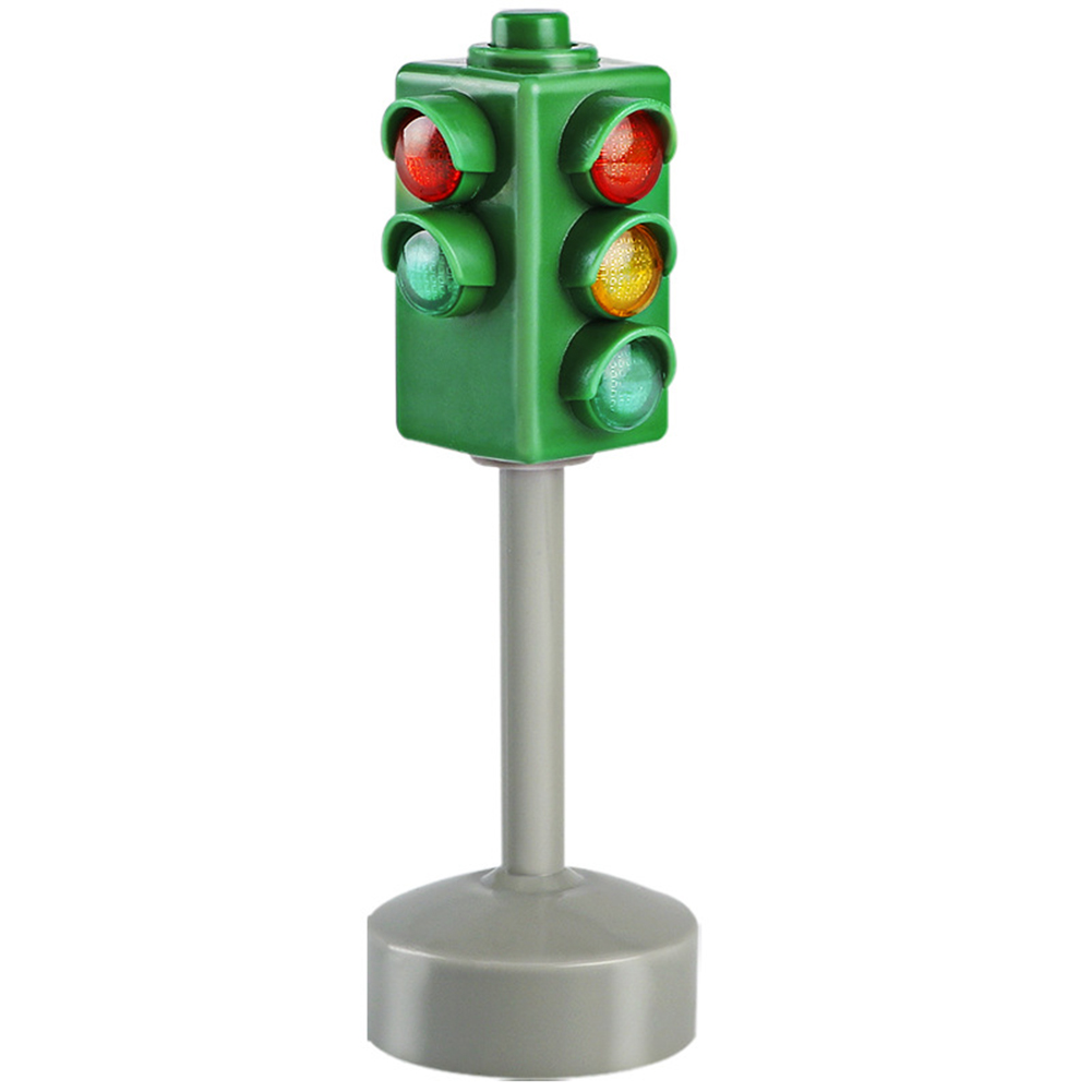 Mini Traffic Signs Road Light Block with Sound LED Children Safety Education Toy Kids Educational Toys