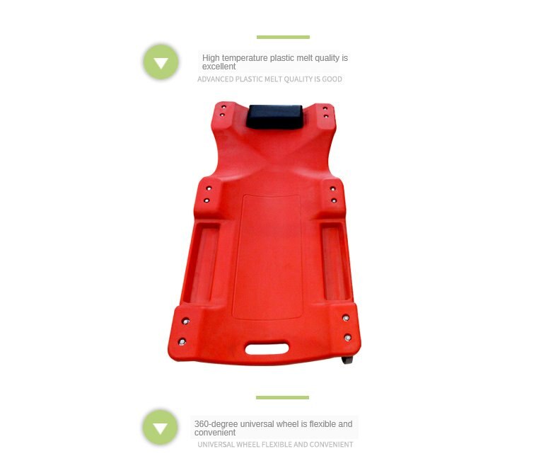 40-Inch Red Auto Repair Board Bottom Chassis Repair Tools for Cars Spare Parts Repair Board Skateboard