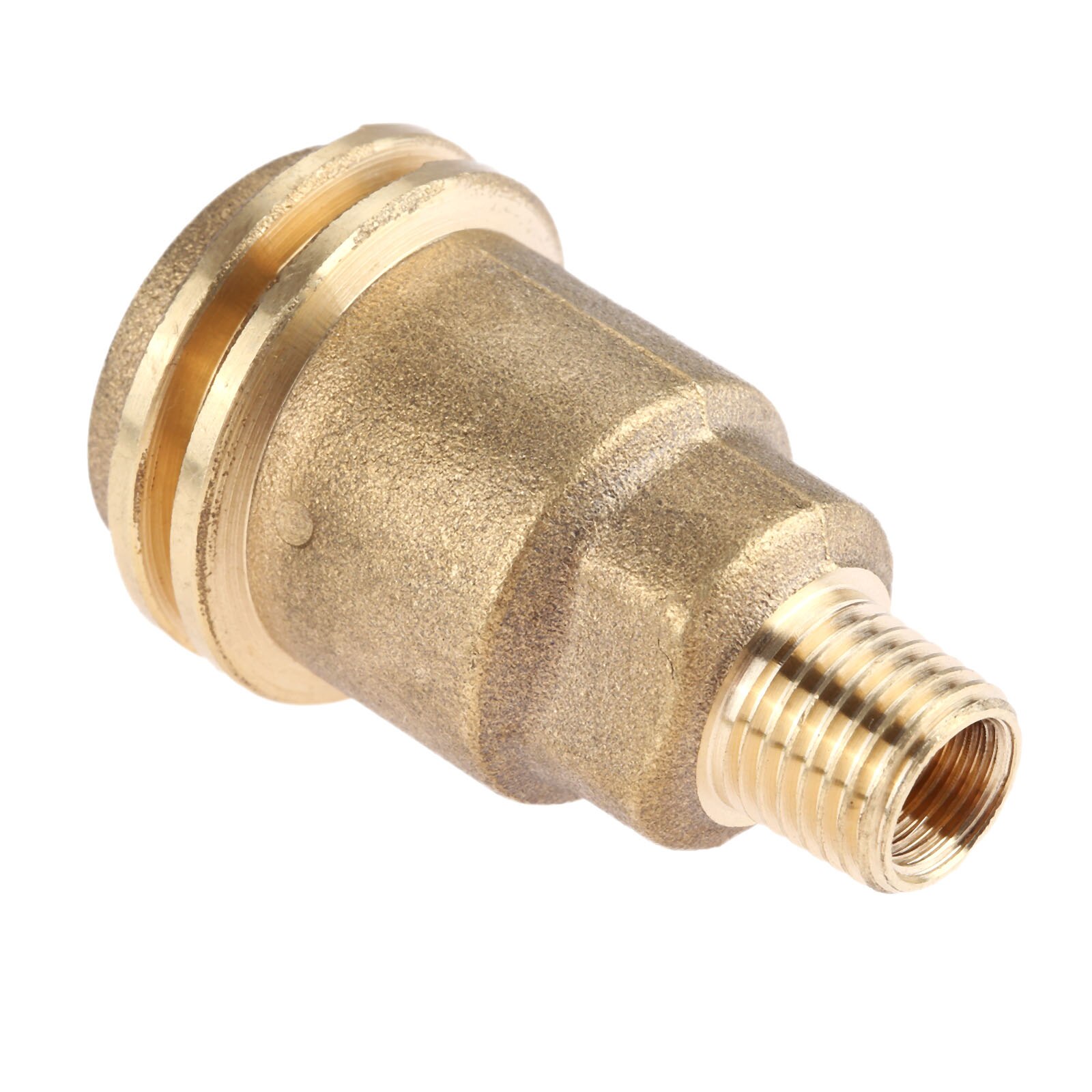 1pc Solid Brass Propane Gas Pipe Thread Adapter(Male QCC-1 To 1/4inch- Male) QCC1/Type 1 Male POL Female Connection BBQ Stove