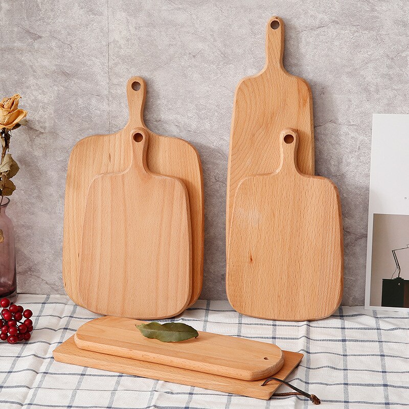 Tabla de cortar de cocina, utensilio de madera para Pizza, Dim Sum, para cortar Sushi, verduras y carne