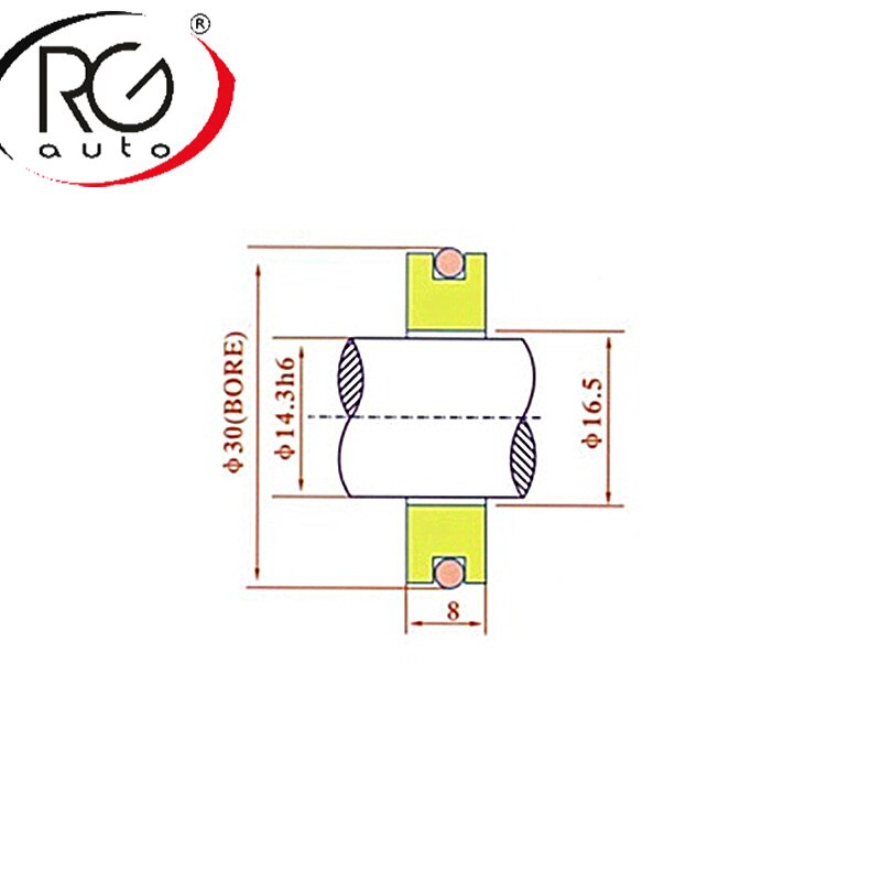 Joint Squelette Haute Pression 33x46x4 Mm Réf. 9057-9 Pour Pompe à Huile Moteur - Neuf
