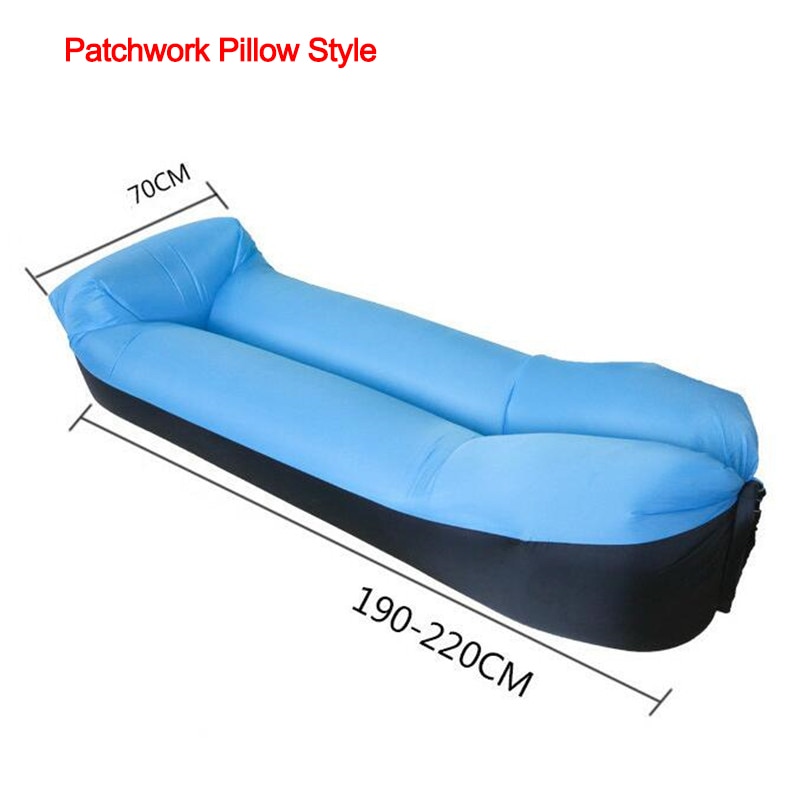 Infaltable-SACO DE dormir para sofá cama, saco de playa para vagos, almohada ligera para vagos, para acampar, XA135A