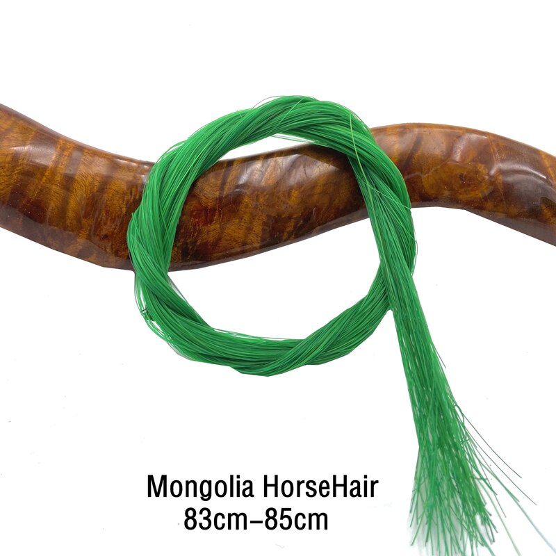 50g migliore qualità stomone siberiano//Mongolia crine di cavallo naturale, viola violino violoncello basso arco capelli coda di cavallo: verde