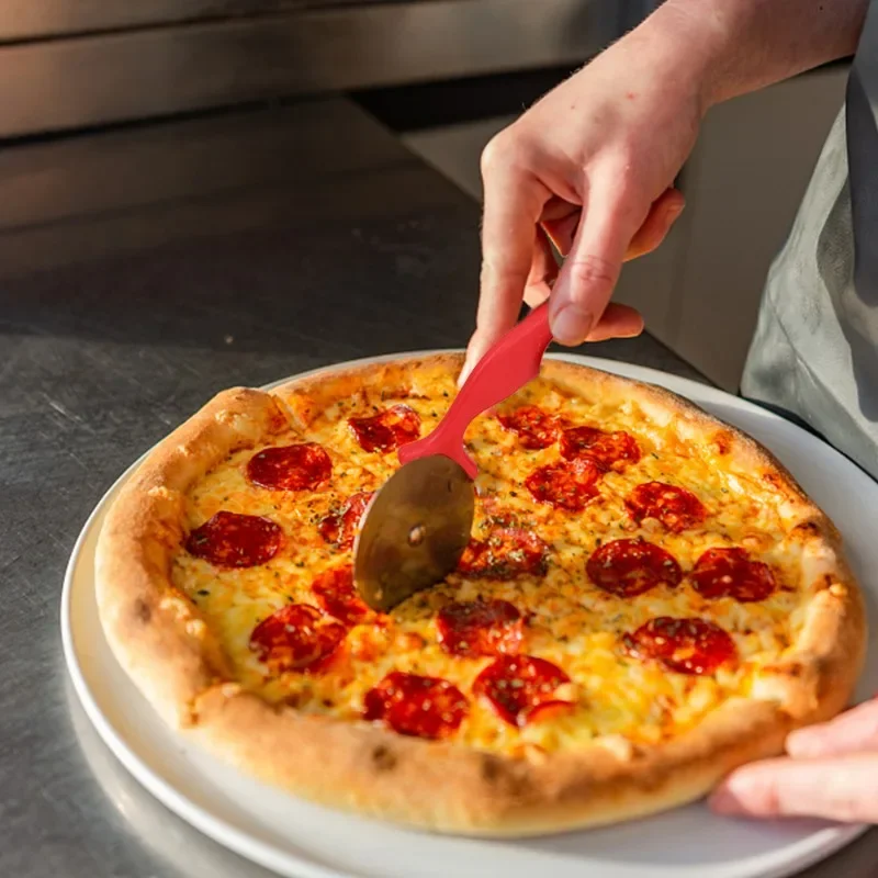 Pizza Rad Cutter 304 Stahl rollen Messer Gebäck Teig Schneider Rolle DIY Keks Backen Werkzeuge Manuelle Nudel Rolle Küche Werkzeug