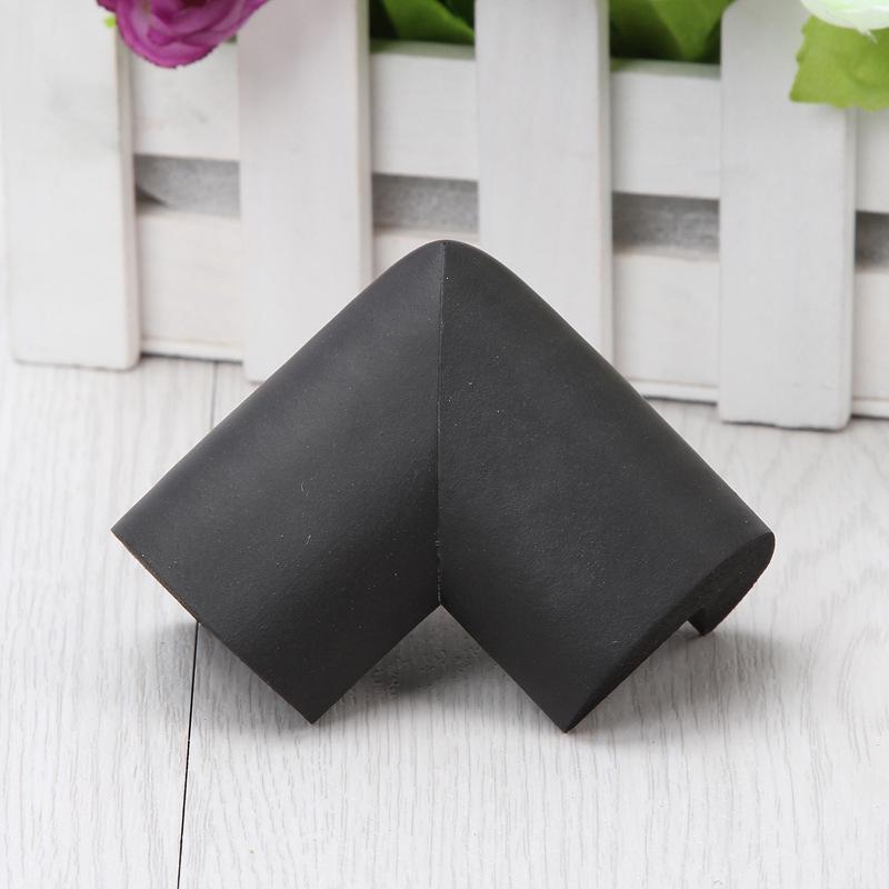 4 pièces mousse bébé sécurité coin Table protecteur doux bord coin gardes sécurité enfant sécurité coffre-fort preuve coussin gardes Protection: black