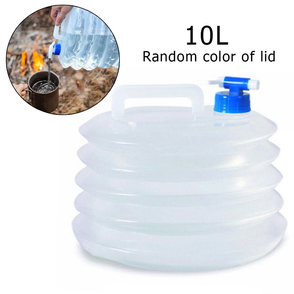 10L Collapsible Water Container Outdoors Foldable Camping Water Tank Bucket Bags Camping Outdoor Parts Accessories Tools