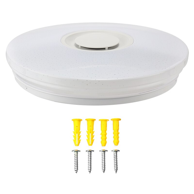 LED Wireless Bluetooth Speaker Loundspeaker Player RGB Dimmable Ceiling Light Panel Lamp with APP + Remote Control For Bedroom