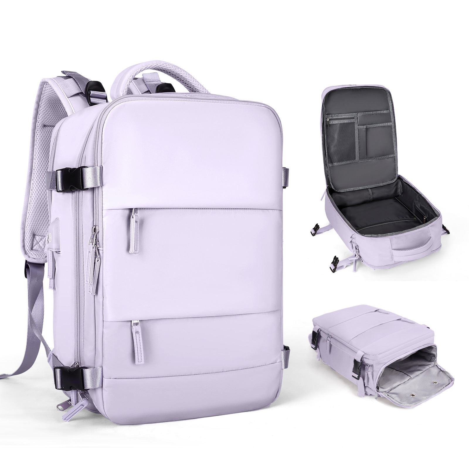 Travel Backpack for Women, Carry On Backpack,TSA Laptop Backpack Flight Approved, College Nurse Bag Casual Daypack for Weekender: 16 inches / Lavender