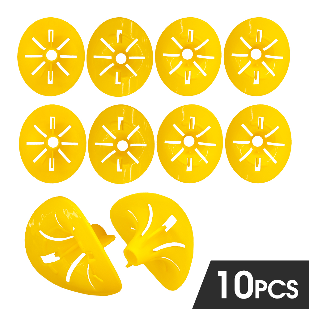 2-10PCS Wasps and Hornet Trap Catcher Fatal Funnel Bee Flying Insects Traps Garden Pest Control Tool Entrance 10MM Flower Shape: light yellow