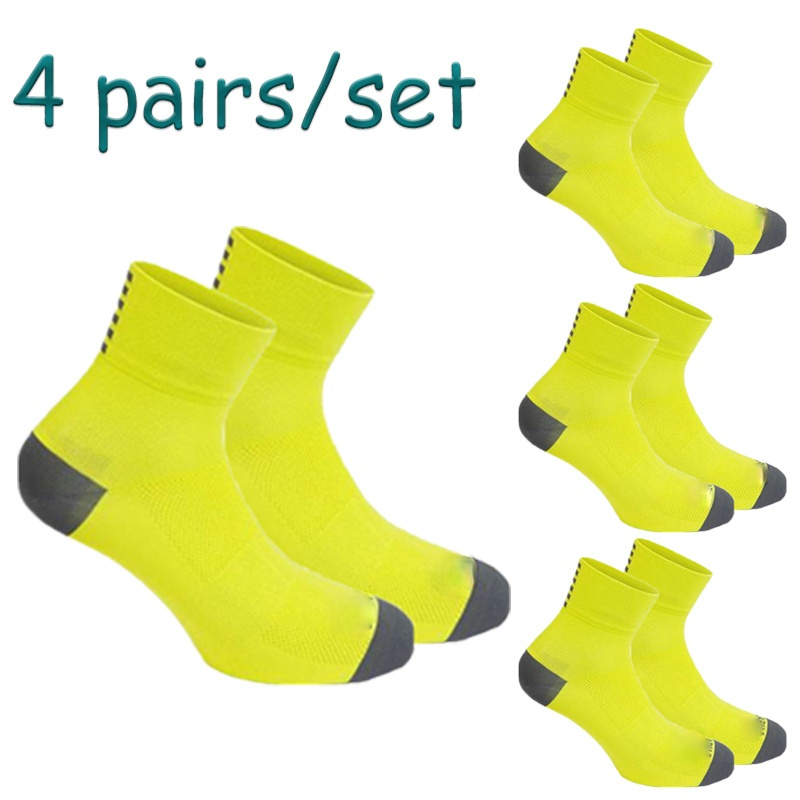 4 Paires/Set Fietsen Sokken Professionele Concurrentie Outdoor Fiets Sokken Ademend Mannen Vrouwen Calcetines Ciclismo