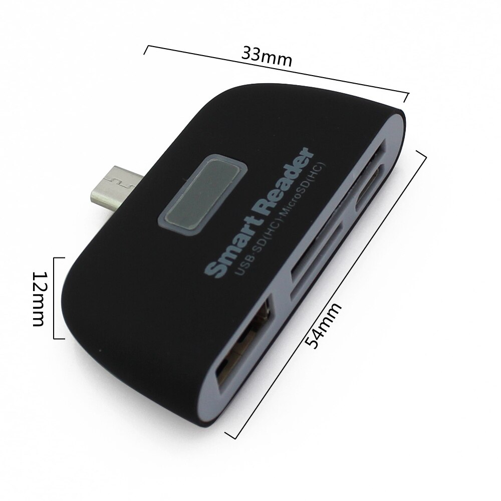 USB 2.0 Kaartlezer Micro USB OTG All in 1 Smart Reader SD T-Flash Memory Card Reader Android Smart Telefoon mulfunsctional Adapter