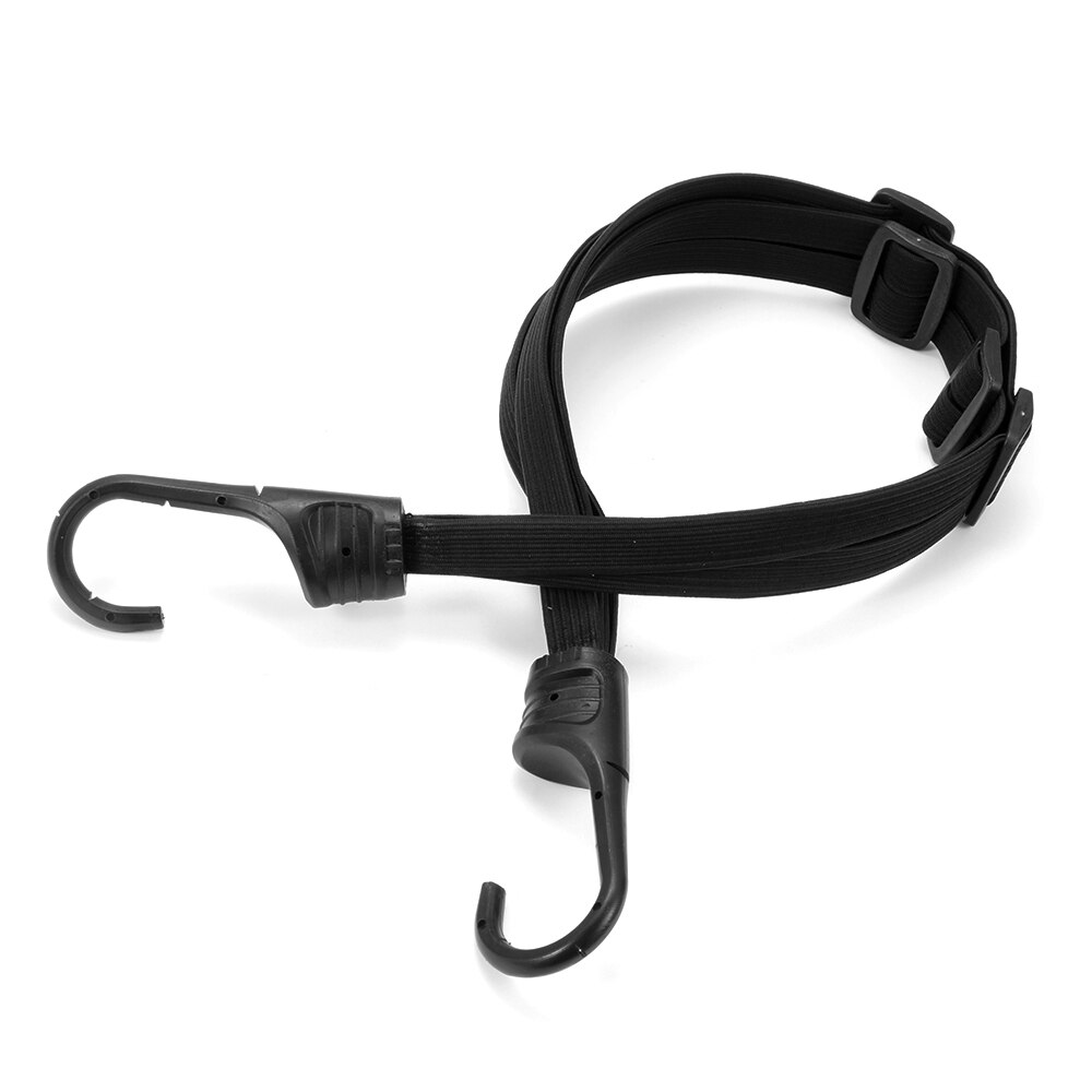 Correa de cuerda elástica para equipaje de casco retráctil de fuerza útil, correas de transporte para motocicleta con 2 ganchos, accesorio para motocicletas, 1 ud.