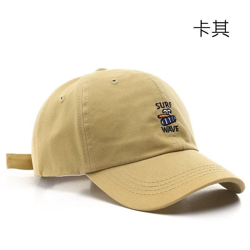 Baseball Caps Voor Mannen En Vrouwen: Zonnebrandcrème Cap, Gebogen Rand, Geborduurde Hip-Hop Cap, soft Top Zonnehoed: Khaki