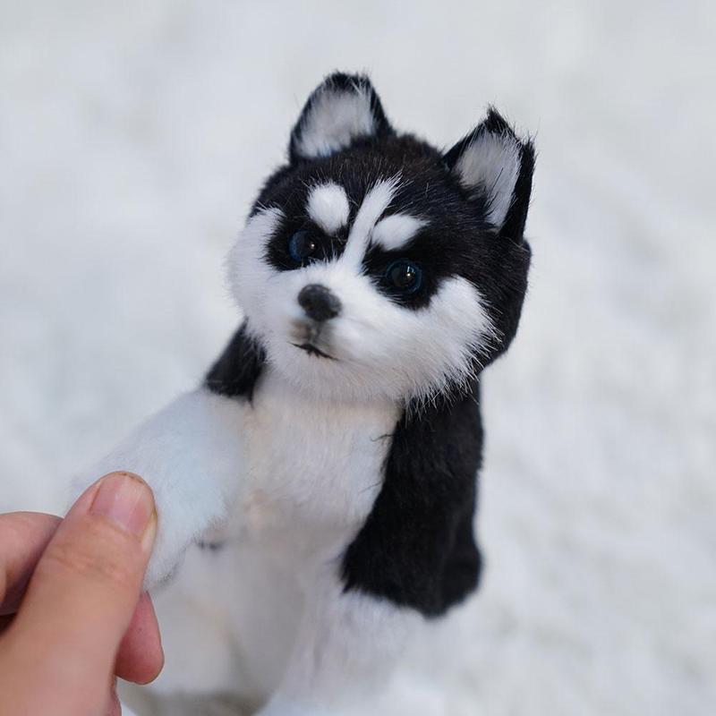 Poignée de main Husky ourson Simulation jouet réaliste mignon jouets en peluche chien Animal enfants G7U6