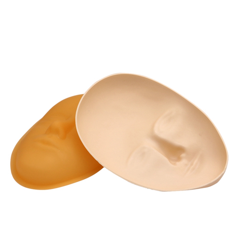 BMBY-1 Set 5D Facial Training Permanent Makeup Lip Face Head &amp; 1 Pcs Mannequin Head Flat Eye Model Training Heads Tool