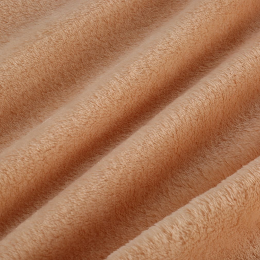 Mjuk och varm korall sammetsfilt vinterlakan överkast soffa rutigt tyg lätt mekanisk tvätt flanellfilt: Ljusbrun