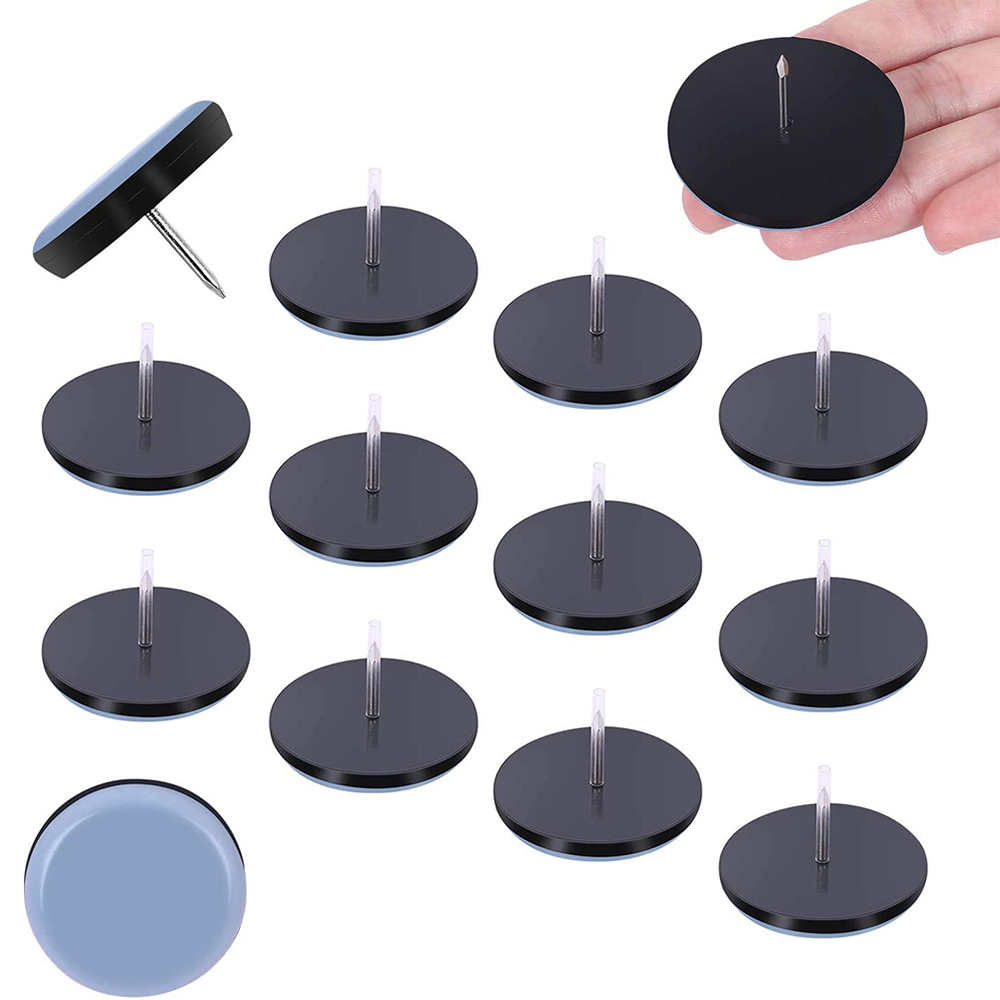 16/19/22/25/32/38mm Table Chair Foot Sliders Round Furniture Legs Pads With Screw Cabinet Sofa Glides Floor Protectors Sliders