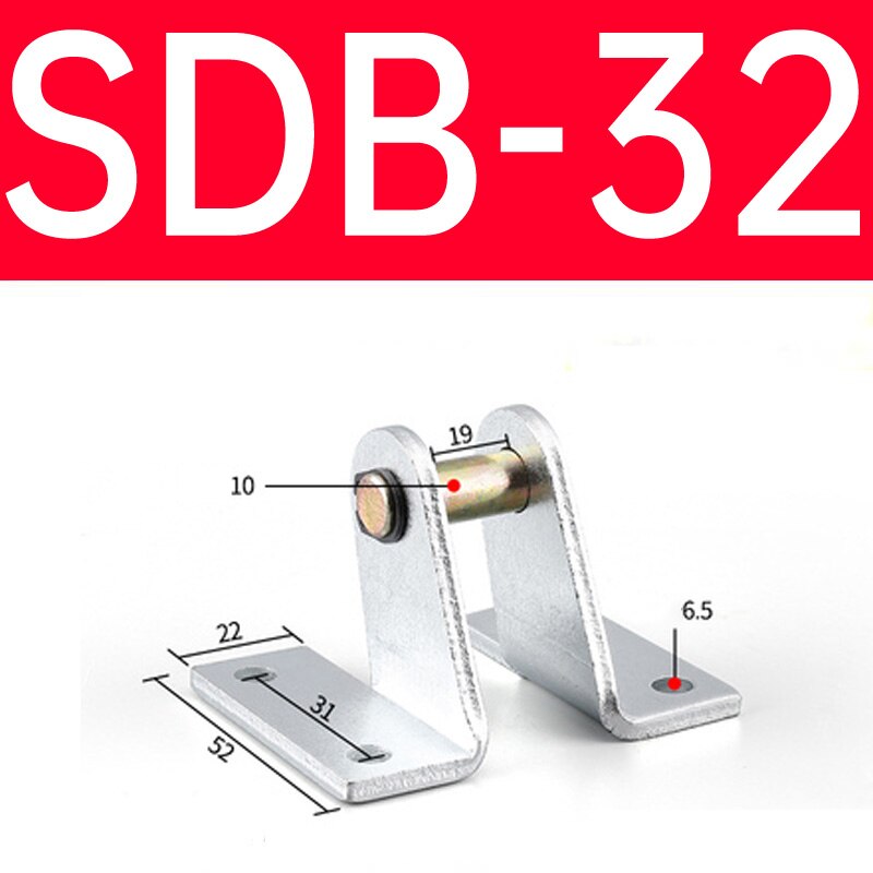 1 stk mal/ma standard sdb beslag pneumatisk luftcylinder monteringsstativ type sdb 16-20-25-32-40: Sdb -32