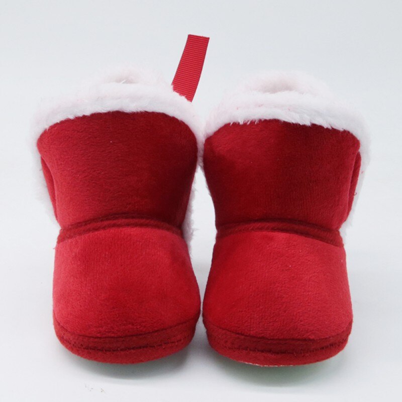 Warm Strik Fleece Snowboots Voor Baby Meisje Jongen Anti-Silp Prewalker Booties Baby Schoenen 0-18 Maanden