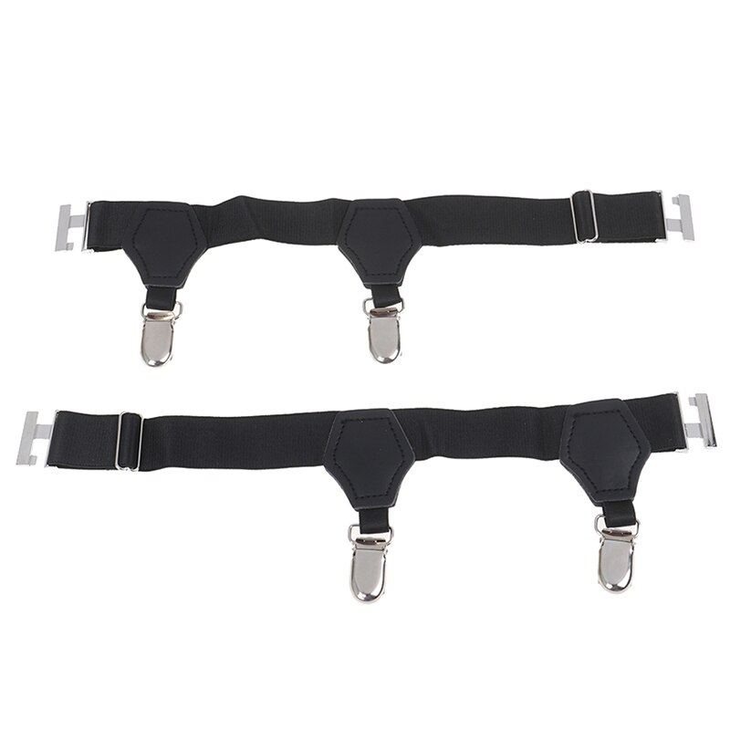 2 stks/paar Polyamide Sok Bretels Jarretellegordel Verstelbare Elastische Kousenband Been Bretels Clip: Default Title
