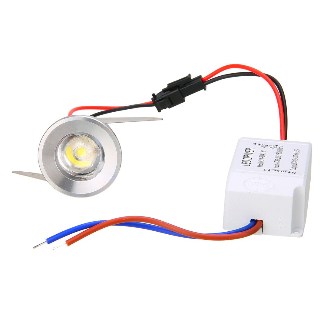 Mayitr 1W/3W Recessed Mini Spotlight Lamp Ceiling Mounted LED Downlight Ceiling Light For Counter Showcase