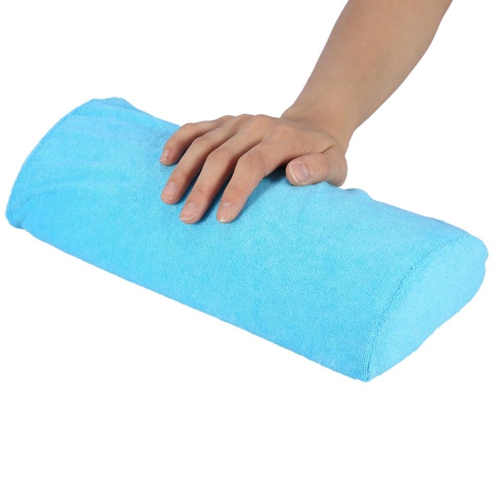 10 Colors Soft Hand Rests Washable Hand Cushion Sponge Pillow Arm Rests Small Manicure Hand Pillow Cushion Nail Art Accessories: Lake Blue
