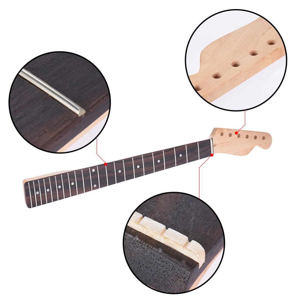 Muspor 21 Fret Guitar Neck Maple Rosewood Fingerboard Inlay For Fender TL Electric Guitar Replacement Accessories
