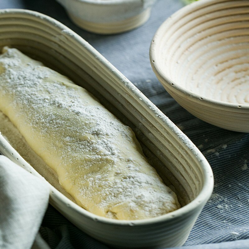 Natuurlijke Rotan Gisting Rieten Mand Land Baguette Stokbrood Massa Proofing Manden Deeg Banneton Manden Met Liners