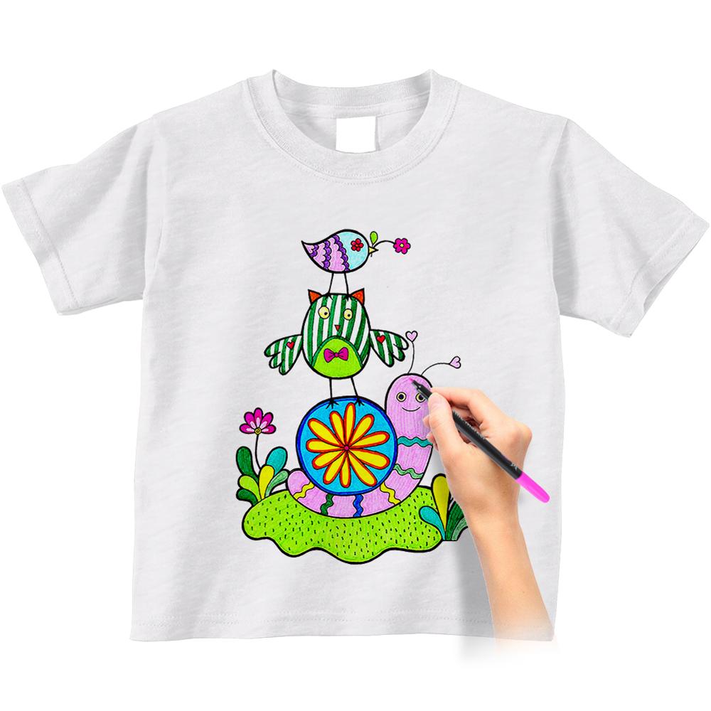 20 Colors Textile Marker Non Toxic Fabric Pen Permanent and Washable T-Shirt Marker