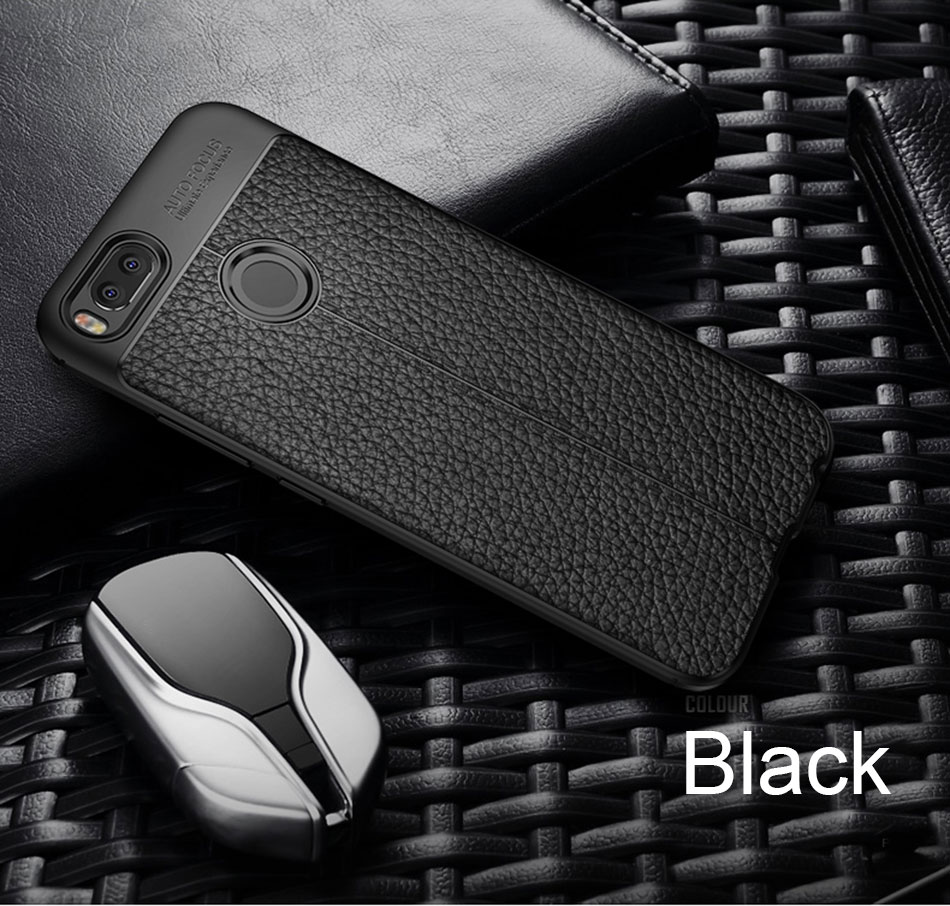 Funda de teléfono ultrafina de TPU suave de lujo para Xiaomi mi A1 funda trasera a prueba de golpes para Xiaomi mi 5X fundas de silicona mate Coque: For MI 5X / Black