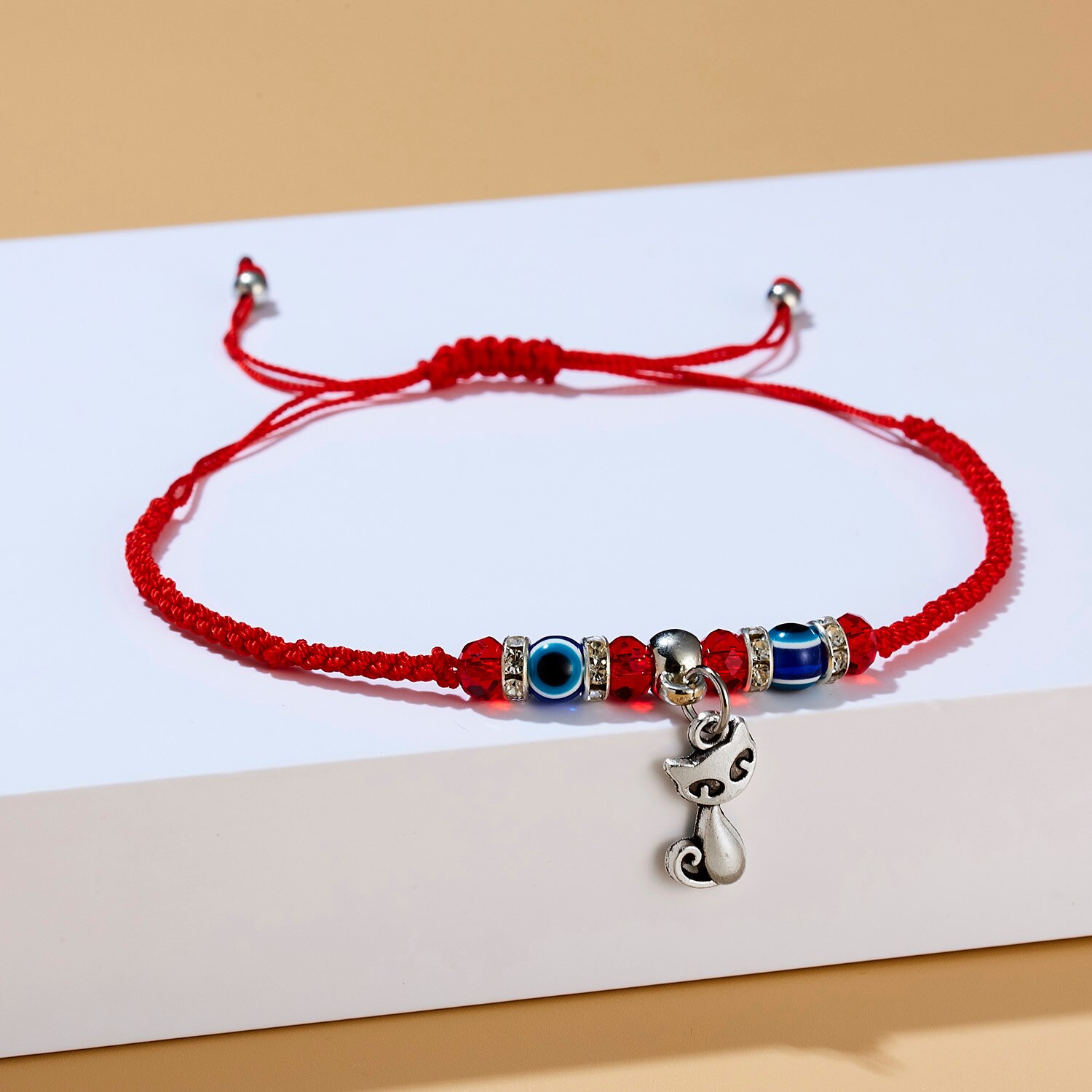 Mode Gevlochten Touw Kralen Blue Evil Eye Charm Armband Vrouwen Lucky Red String Hamsa Hand Armbanden Handgemaakte Vriendschap Sieraden: 5