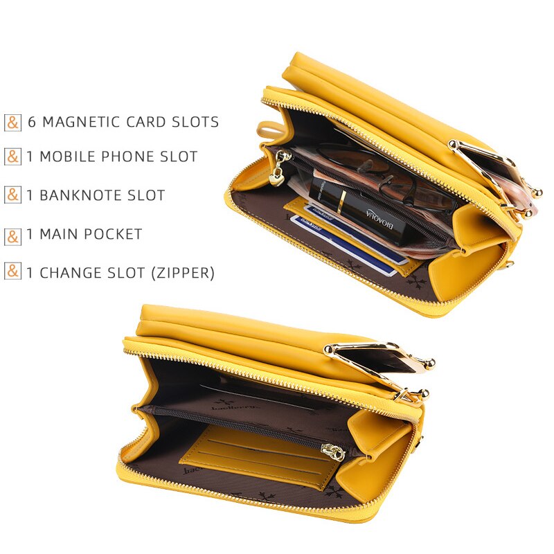 Baellerry Vrouwen Schoudertassen Multicolor Mobiele Telefoon Tassen Voor Vrouwen Effen Kleur Vrouwelijke Crossbody Tas Bolsa Messenger Handtas